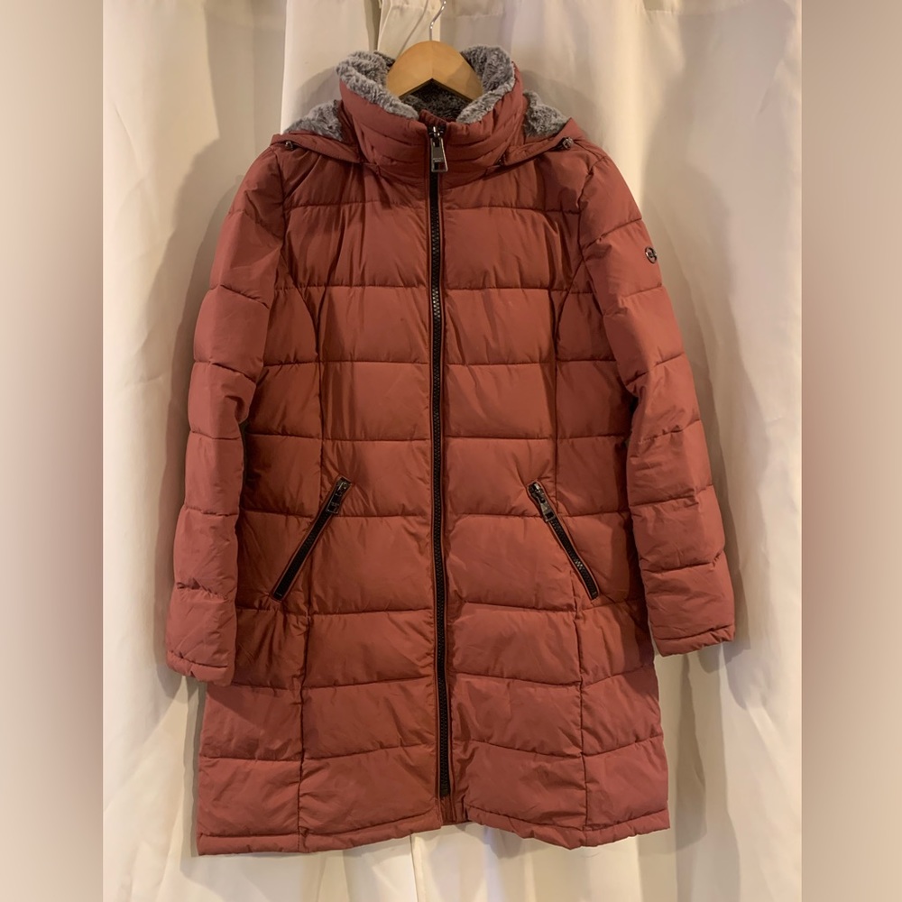 Andrew Marc Ladies’ Long Parka, (Pink) Terra Rose size Medium